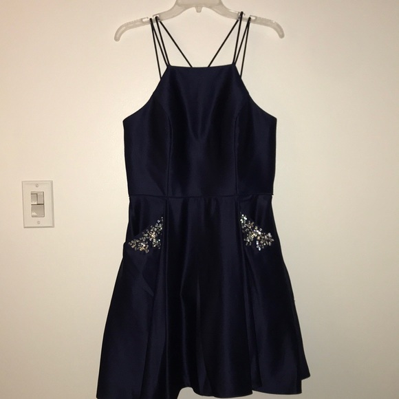 Navy Blue Homecoming dress - Picture 2 of 2